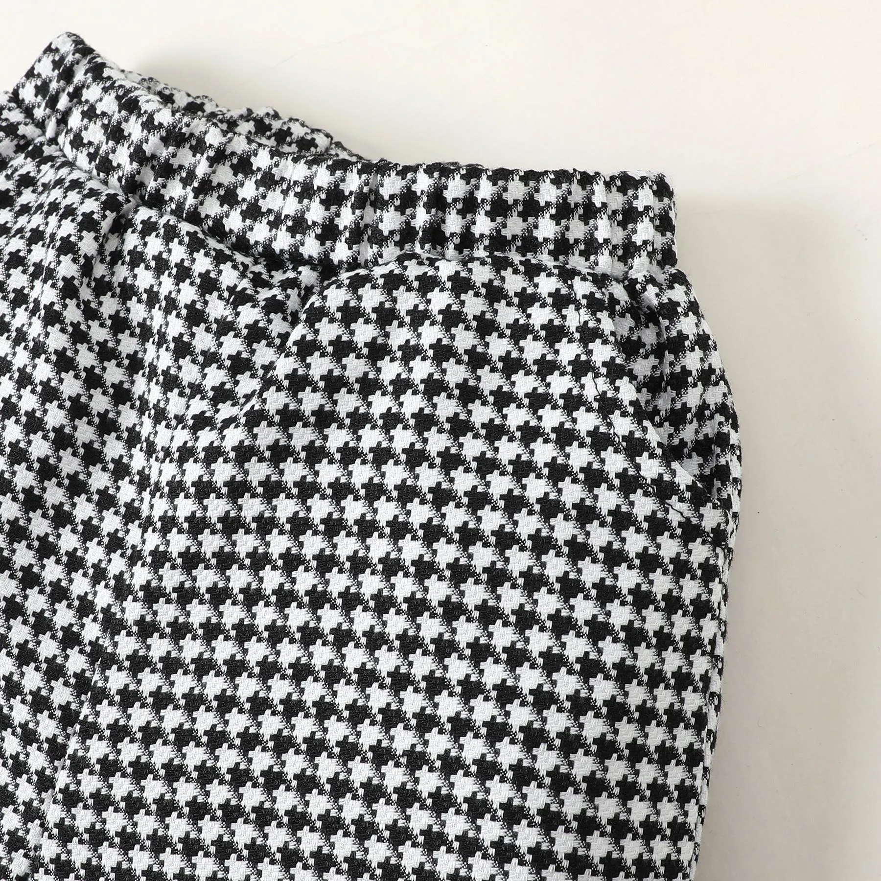 3-24M Kid Clothes Baby Girl Clothes Outfits Houndstooth Top&Short 2PCS Baby daliy wear Catpapa 200955