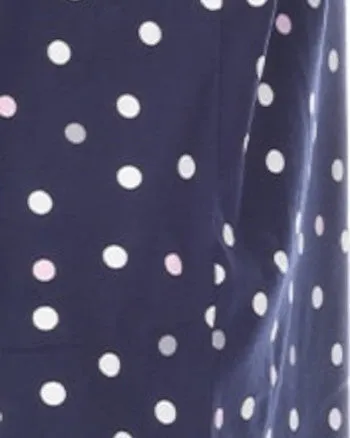 3 Piece Pajama Set | Navy Polka Dots
