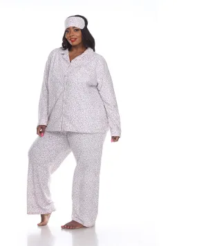 3 Piece Pajama Set | Pink Cheetah