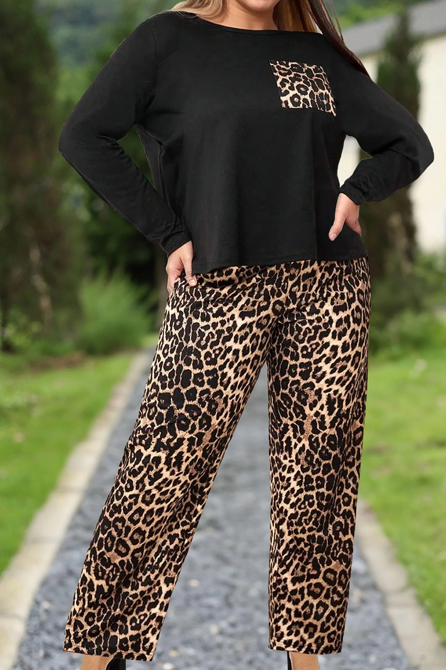 66Disco - Leopard Top and Pants Set