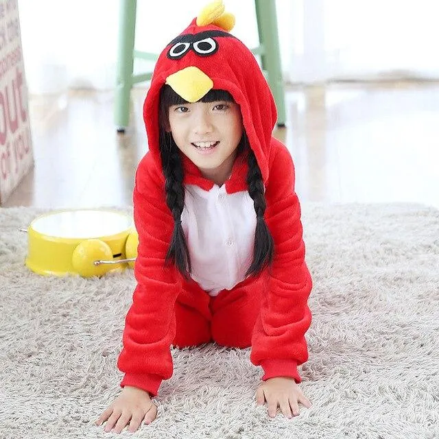 Baby Boys Girls Pajamas Autumn Winter Children Flannel Animal animal Stitch Pajamas Kid Onesie Sleepwear for 4 6 8 10 12 Years