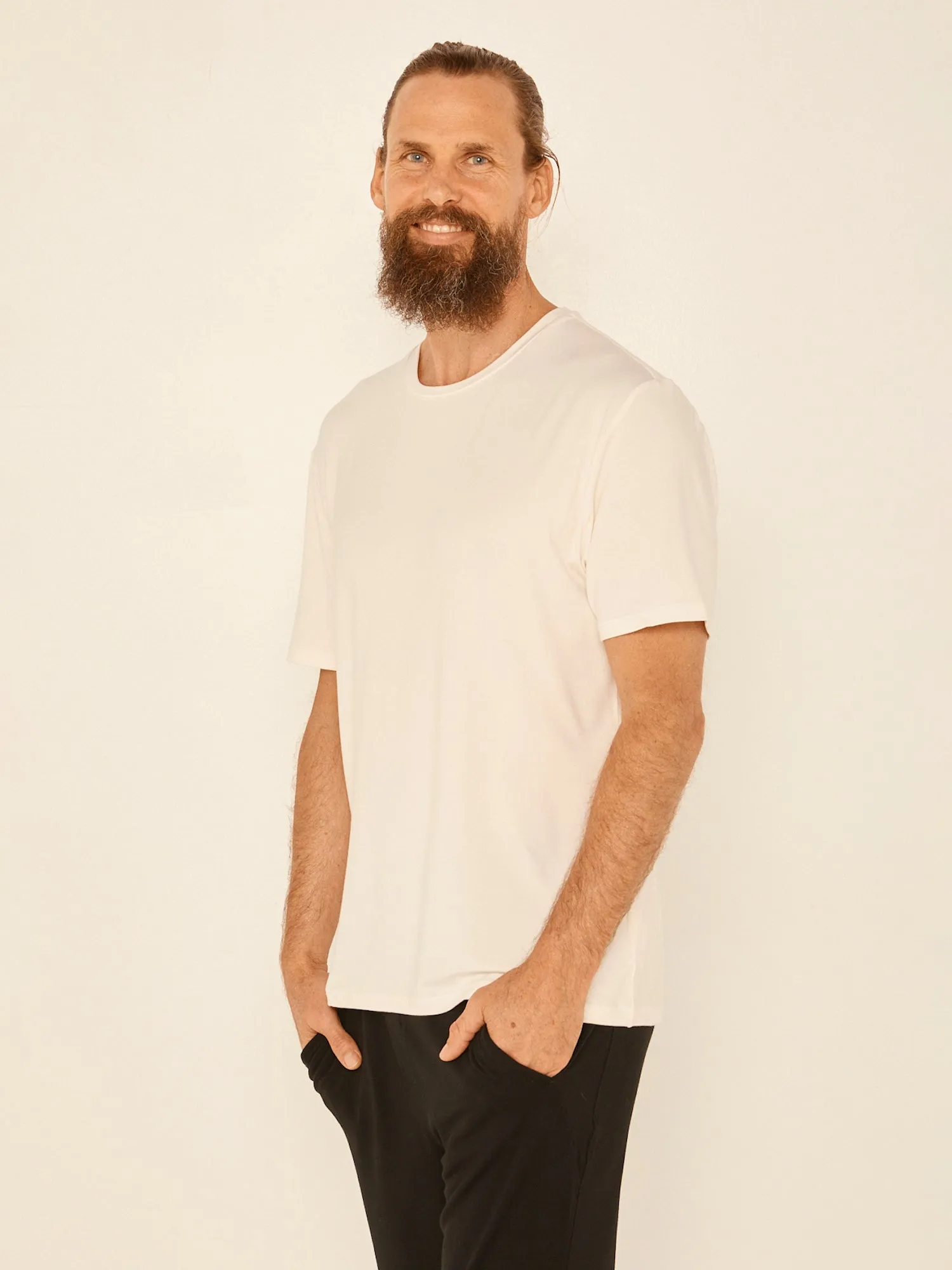 Bamboo Men's T-Shirt - Cream