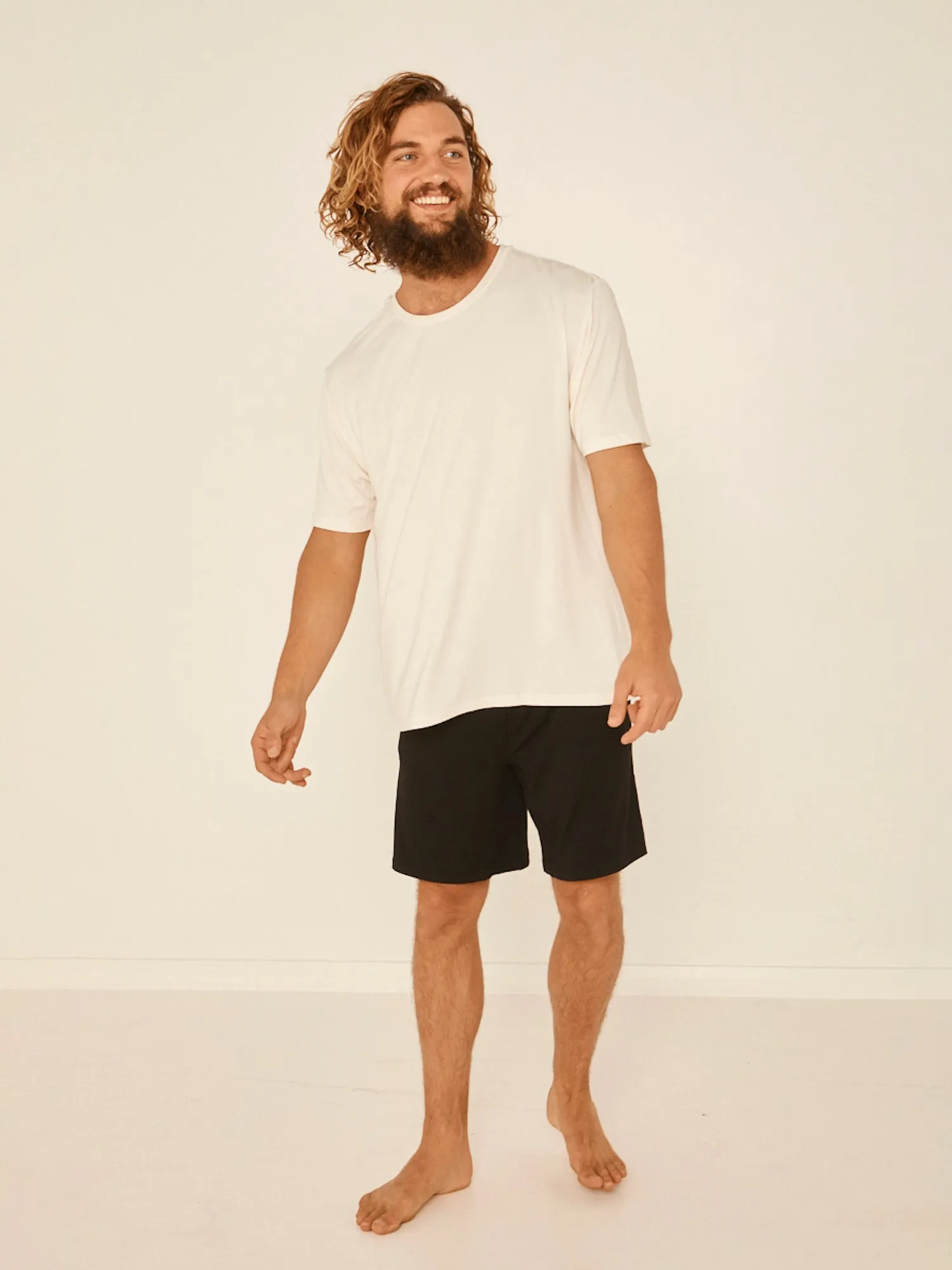 Bamboo Men's T-Shirt - Cream