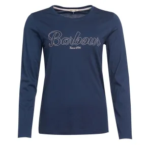 Barbour Womens Ginny Lounge L/S T-Shirt Navy