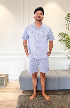 Blue-LIT | Lounge Wear Set | 100% Cotton