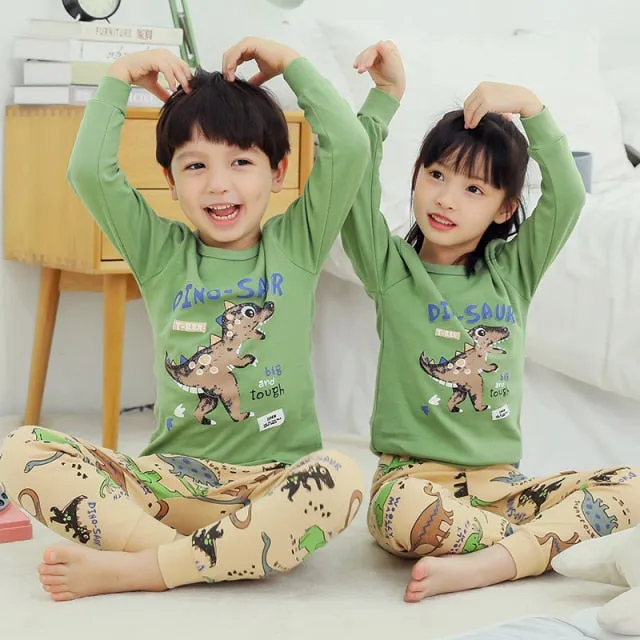Boys  and Girls Cotton Pajamas Set