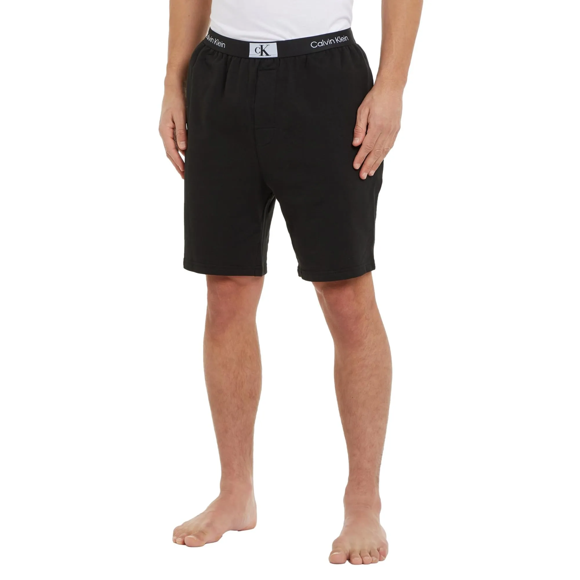 Calvin Klein CK 96 Terry Lounge Sleep Short - Black