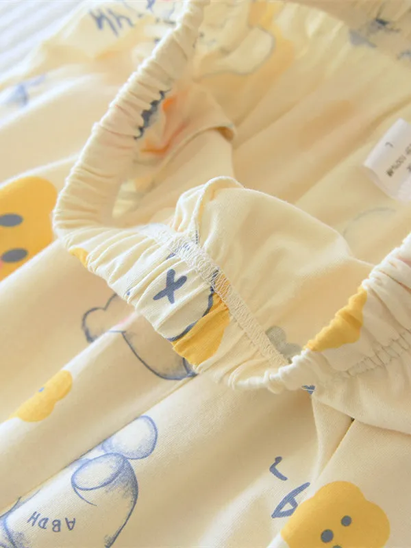 Cartoon Print Loungewear Pants