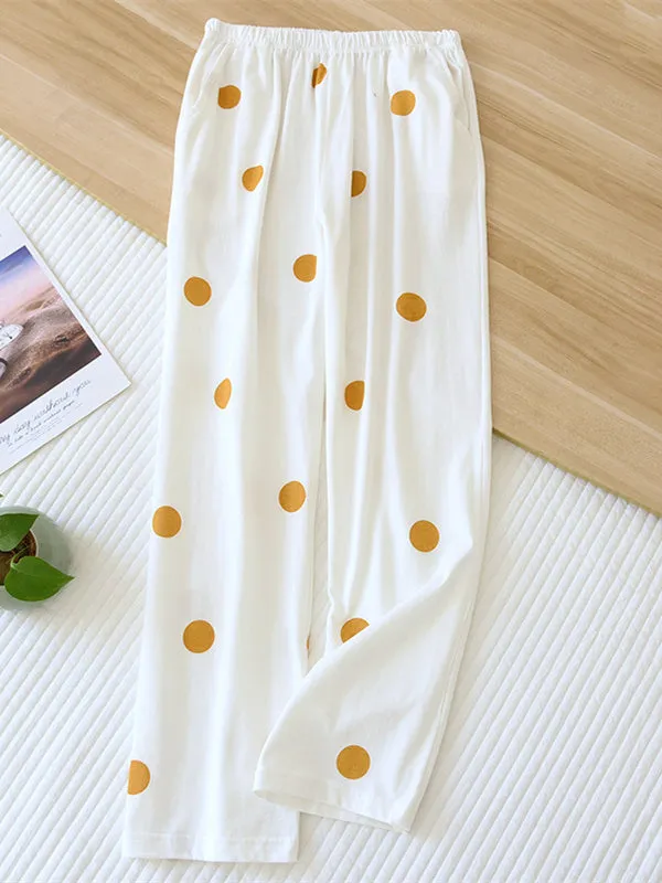 Cartoon Print Loungewear Pants