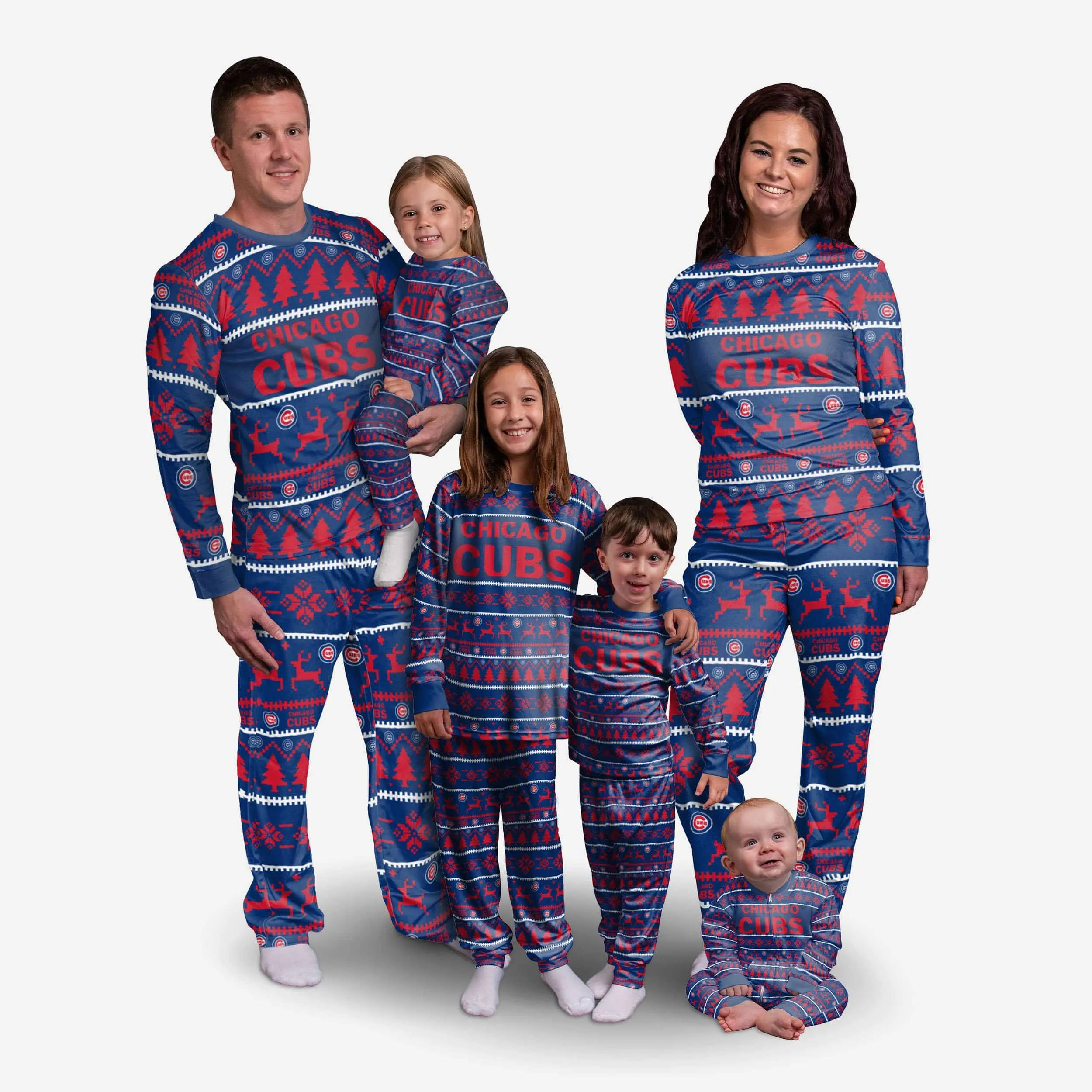 Chicago Cubs Family Holiday Pajamas
