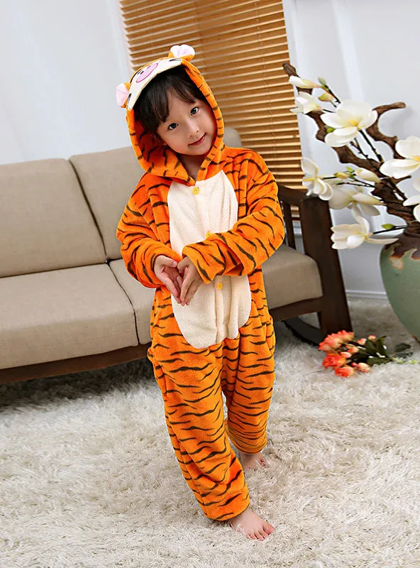 Christmas Pajamas Kids Boys Girls Pijama Tiger