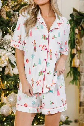Christmas Shirt and Shorts Pajama Set