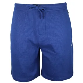 Cotton-Blend Lounge Shorts, Blue