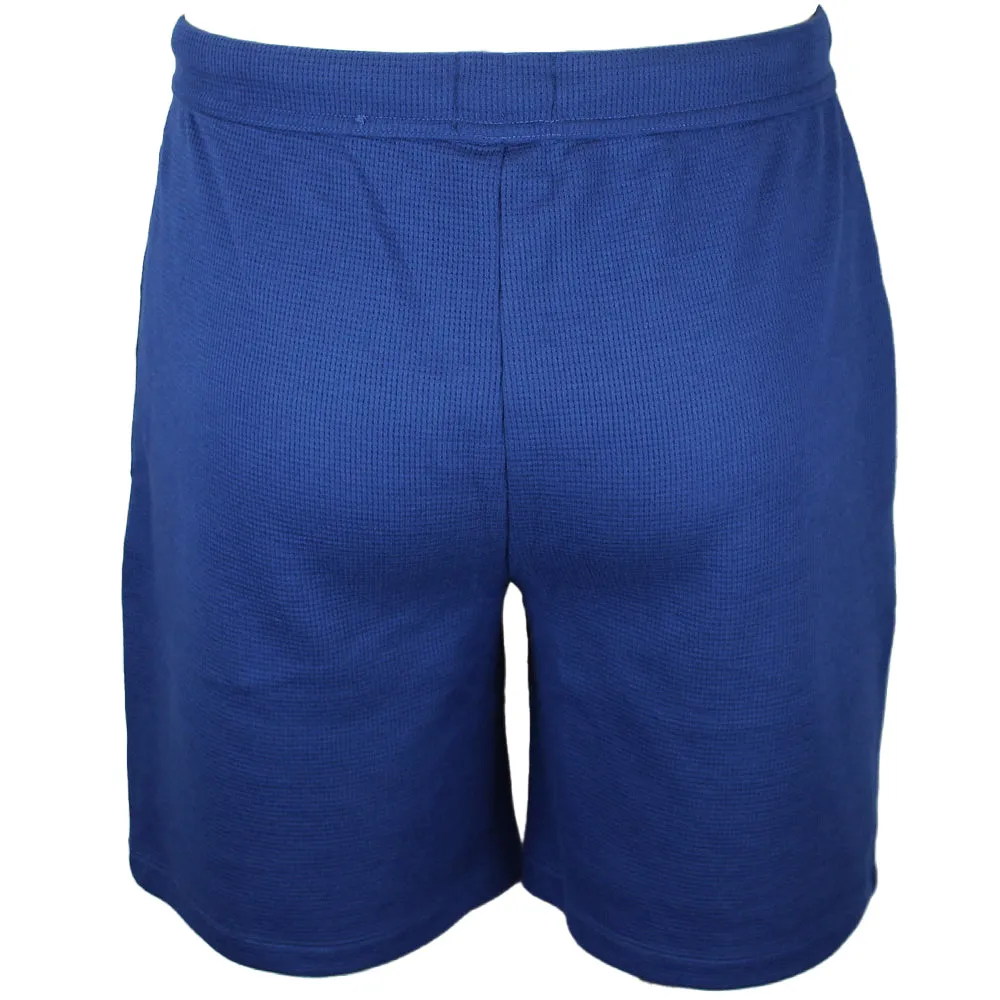 Cotton-Blend Lounge Shorts, Blue