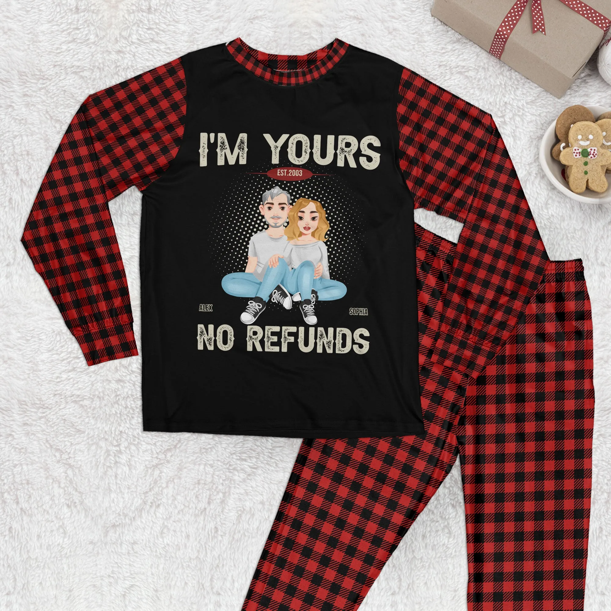 Couple Pajama Set - Personalized Pajama Set