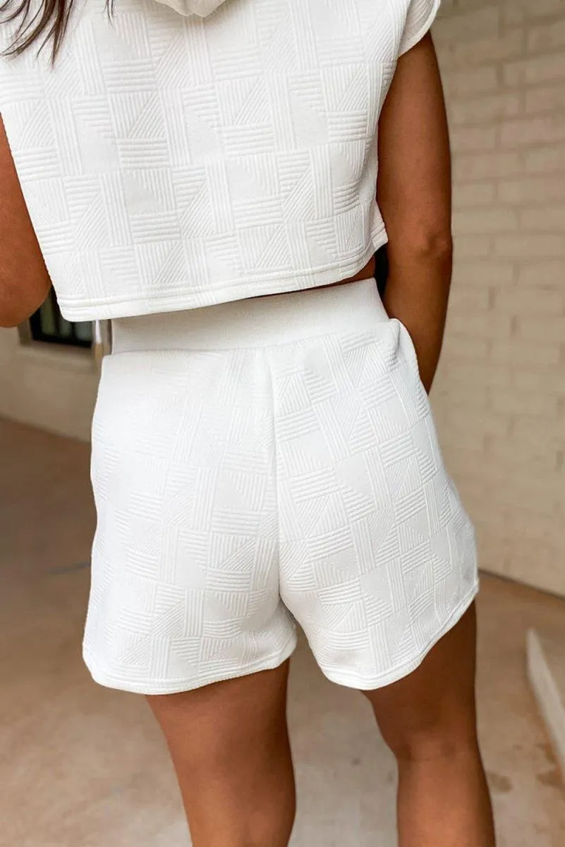 Cropped Hoodie and Shorts Set