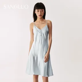 Crush In Summer Silk Slip Dress