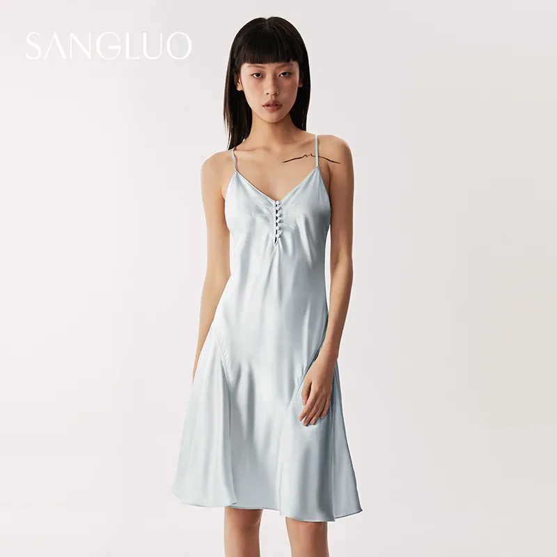 Crush In Summer Silk Slip Dress