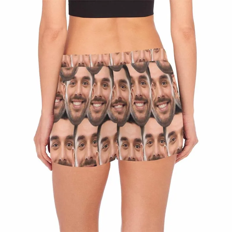 Custom Husband Face Seamless Sleepwear Personalized Photo Women's Pajama T-Shirt&Shorts&Pants Free Match