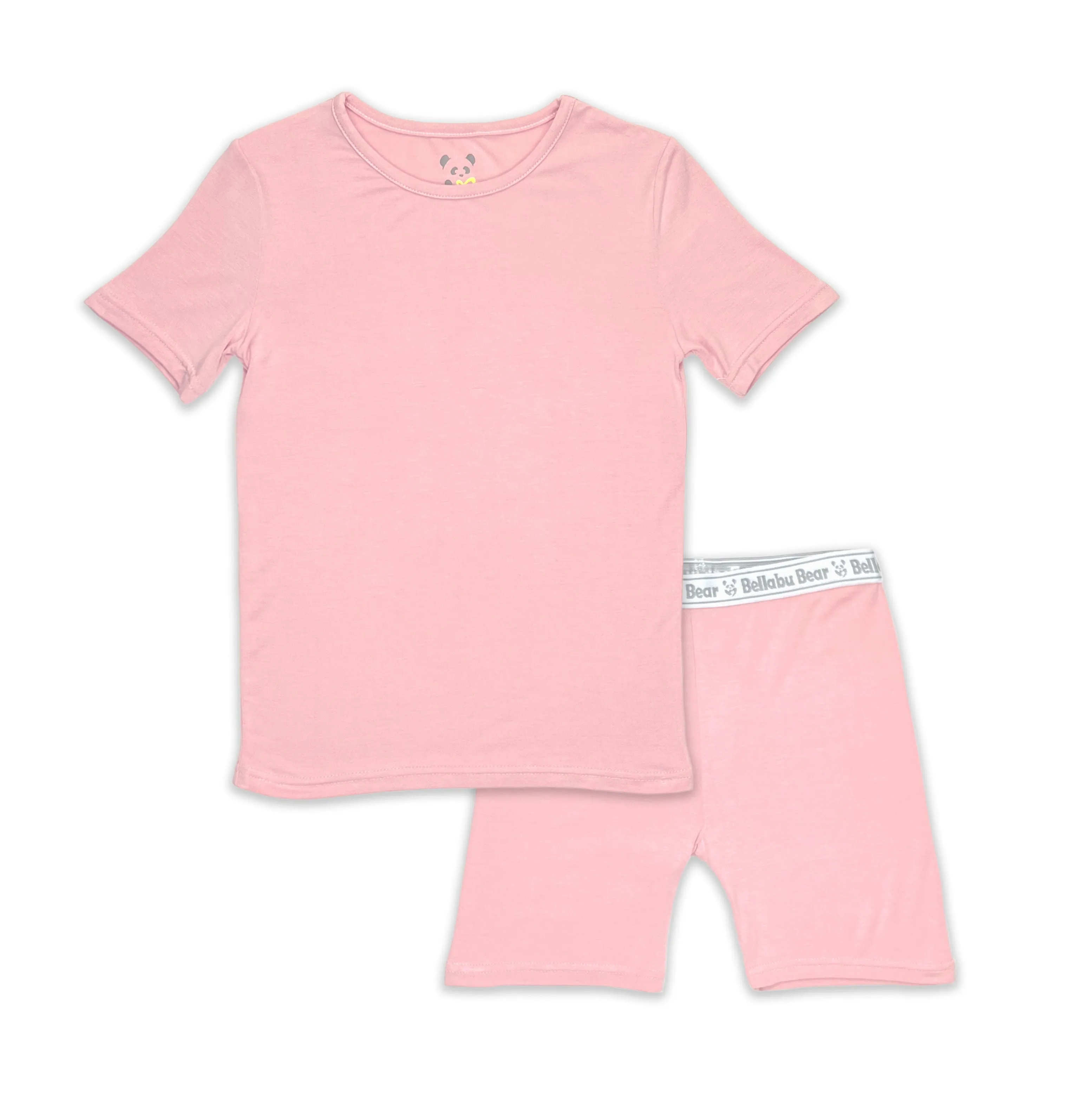 Dusty Rose Bamboo Kids Pajama Short Set
