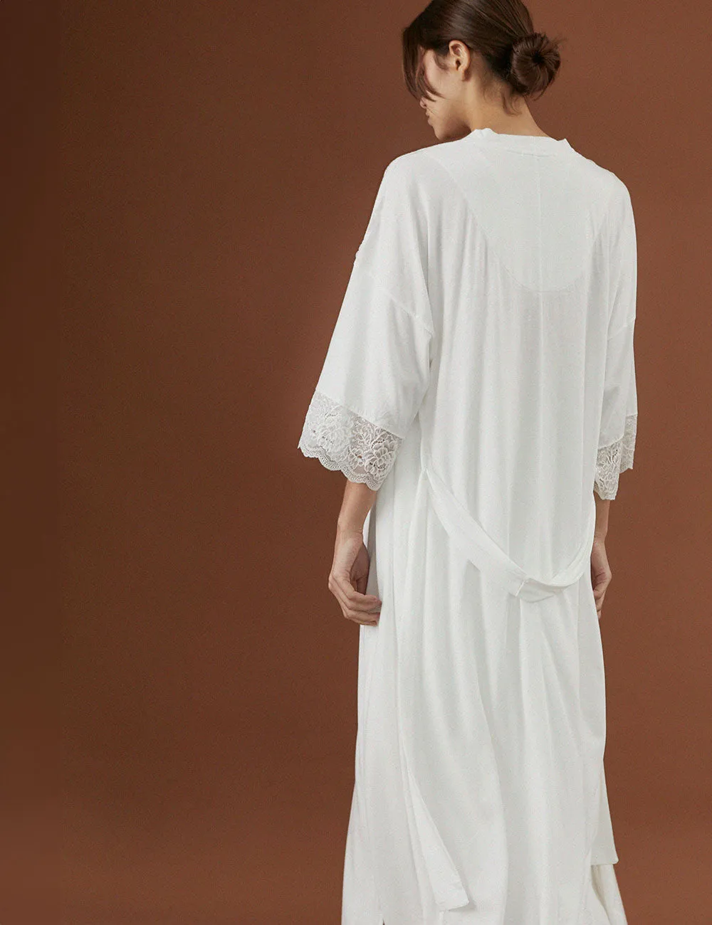 Eliza Robe Maxi Bridal Ivory