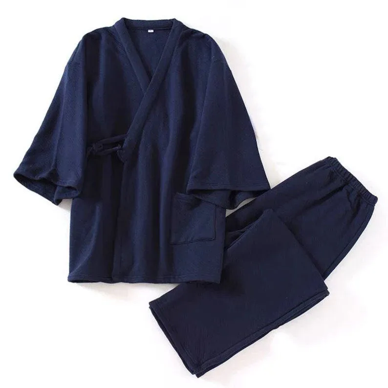 Flannel Classic Japanese Pajamas Set