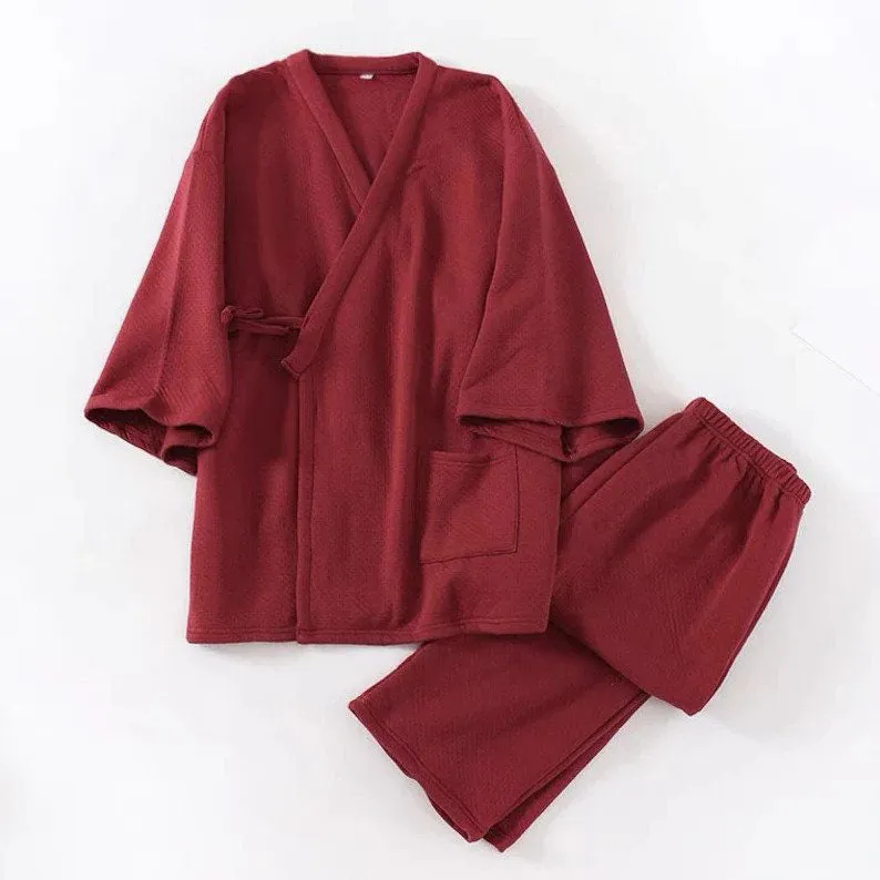 Flannel Classic Japanese Pajamas Set