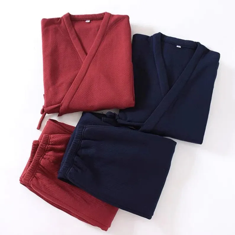 Flannel Classic Japanese Pajamas Set