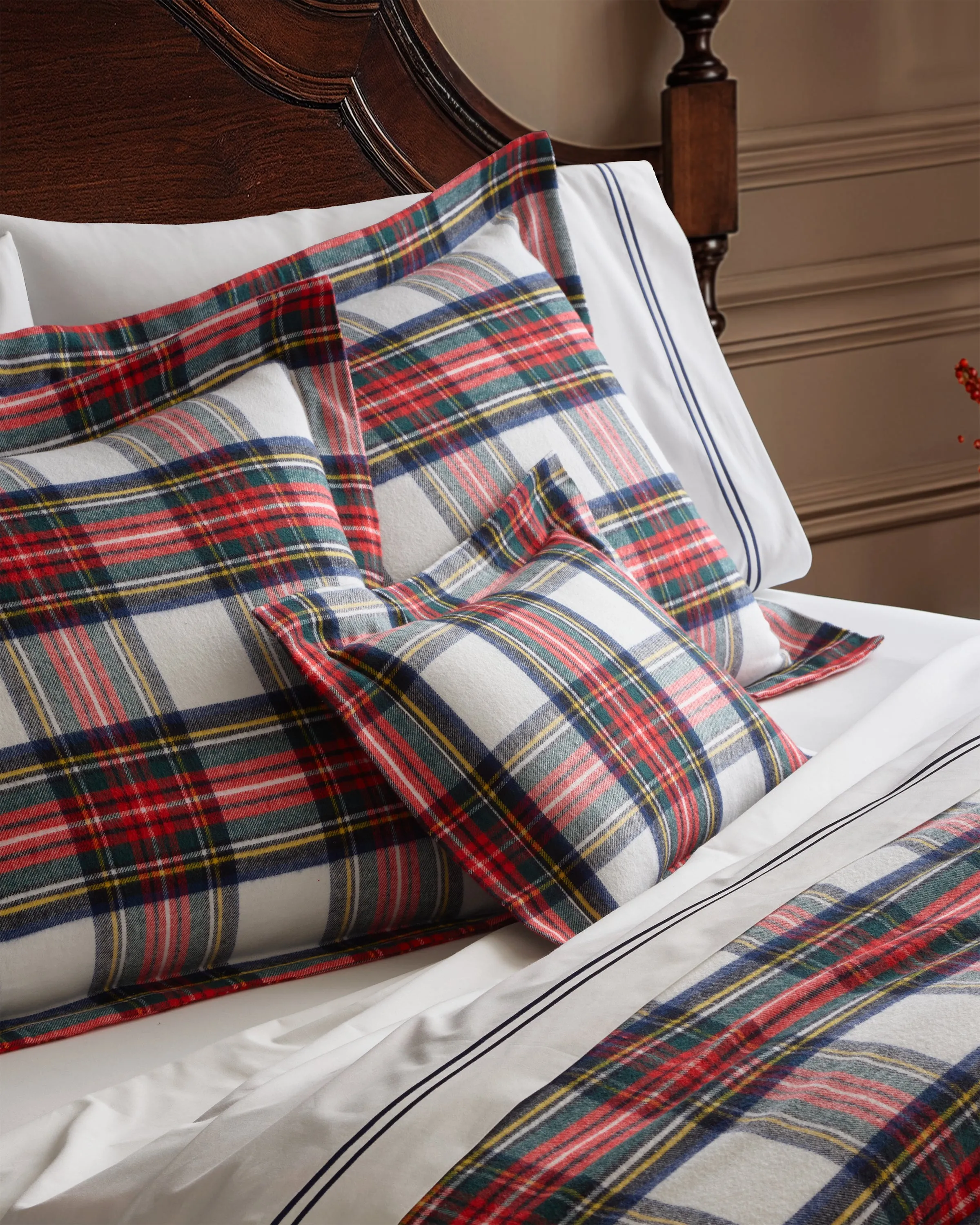 Flannel Decorative Pillow in Balmoral Tartan