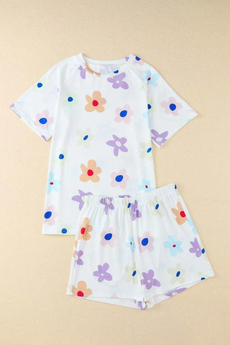 Flower Breeze Loungewear Short Set