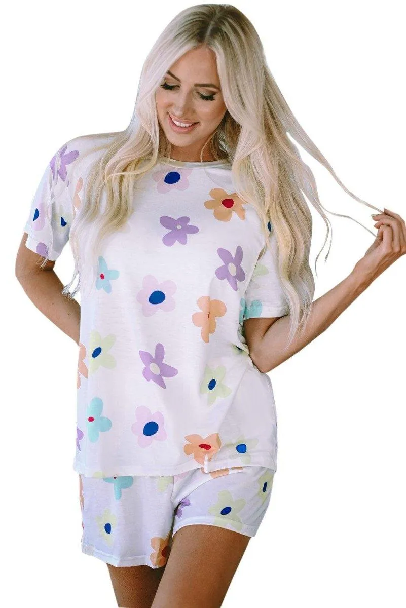 Flower Breeze Loungewear Short Set