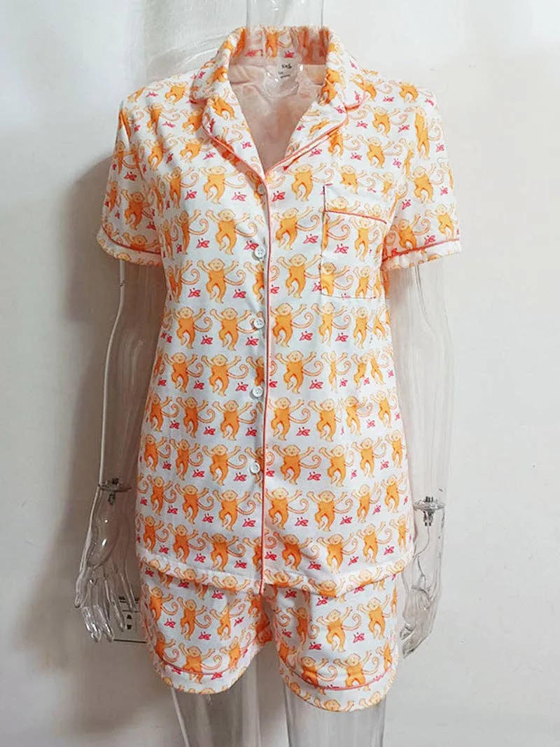 Funky Monkey Pajama Set