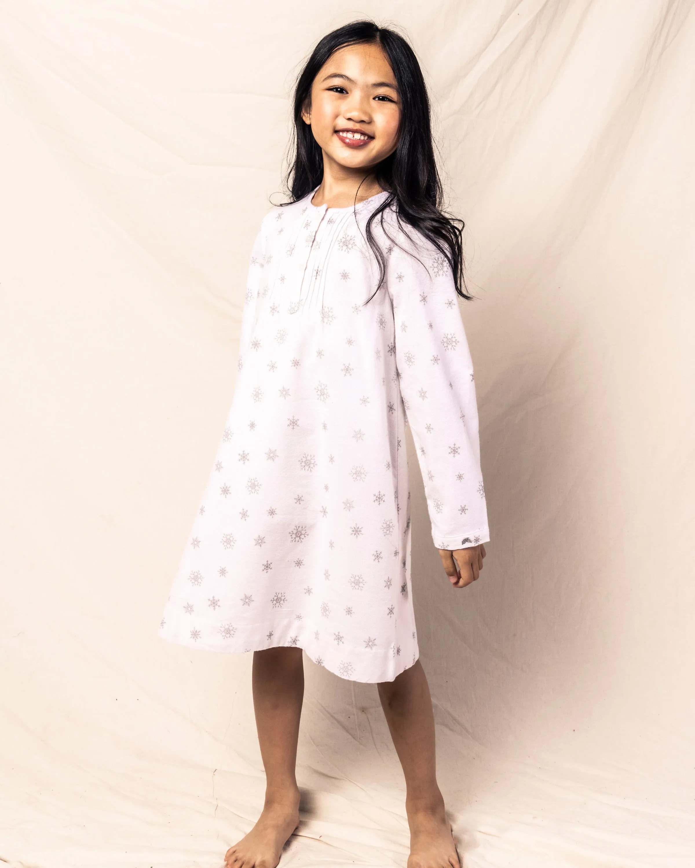 Girl's Flannel Beatrice Nightgown in Winter Wonderland