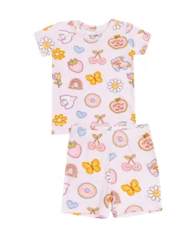 Groovy Vibes Short Loungewear Set