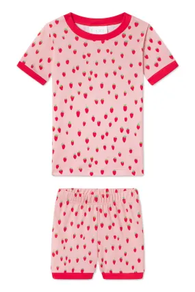 Kids Shorts Set in Strawberry Patch