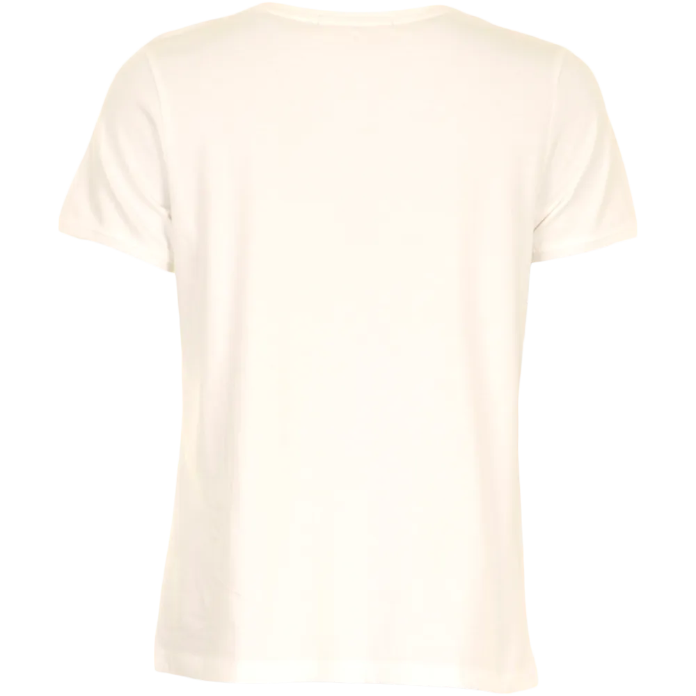 Kiss t-shirt - Ivory w rose