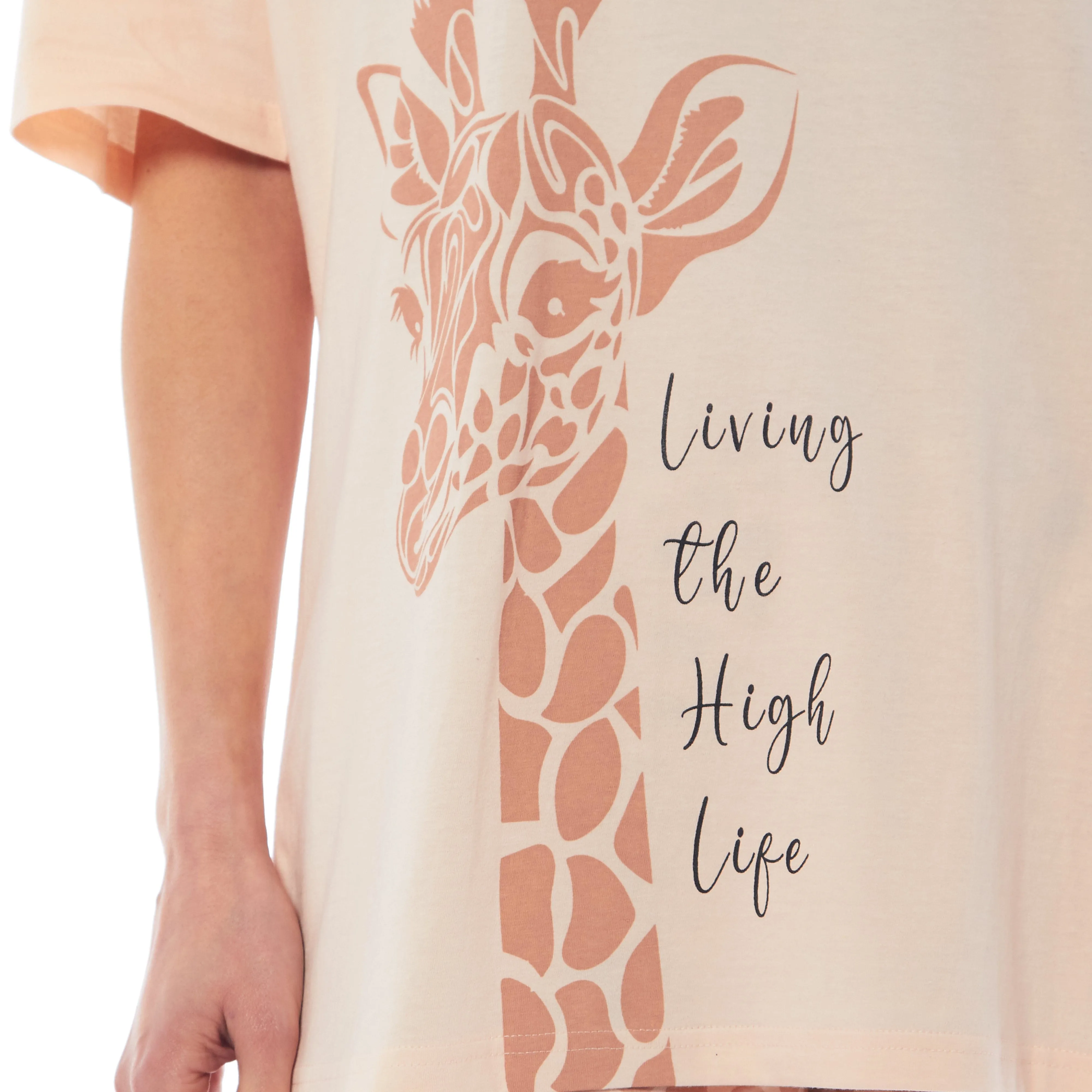 Ladies Oversized Cotton T-Shirt and Leggings PJ Set Animal Prints Loungewear Sleepwear Comfortable Stylish Pyjama for Cozy Nights by Daisy Dreamer