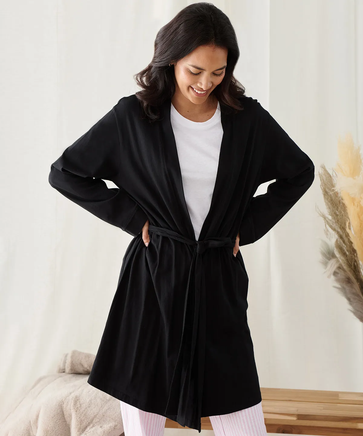 Light Pink - Women's wrap robe