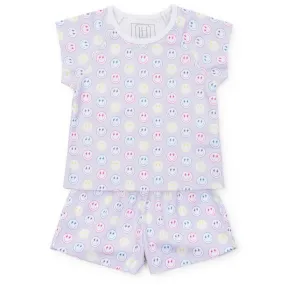 Lila & Hayes Girls Emery Short Pajamas Set - Preppy Smiles
