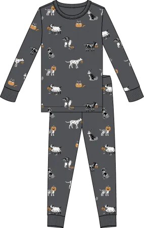 L/S Pajama Set, Howl-oween on Asphalt