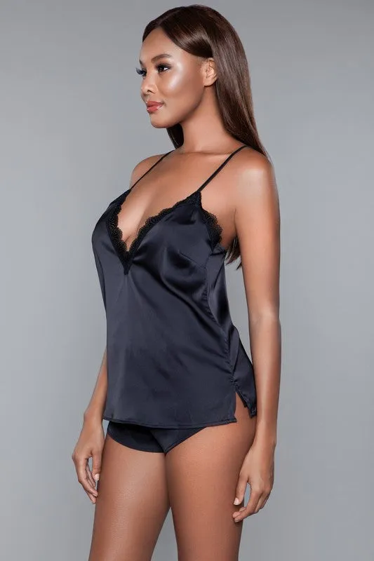 Luna Cami and Short Set Black
