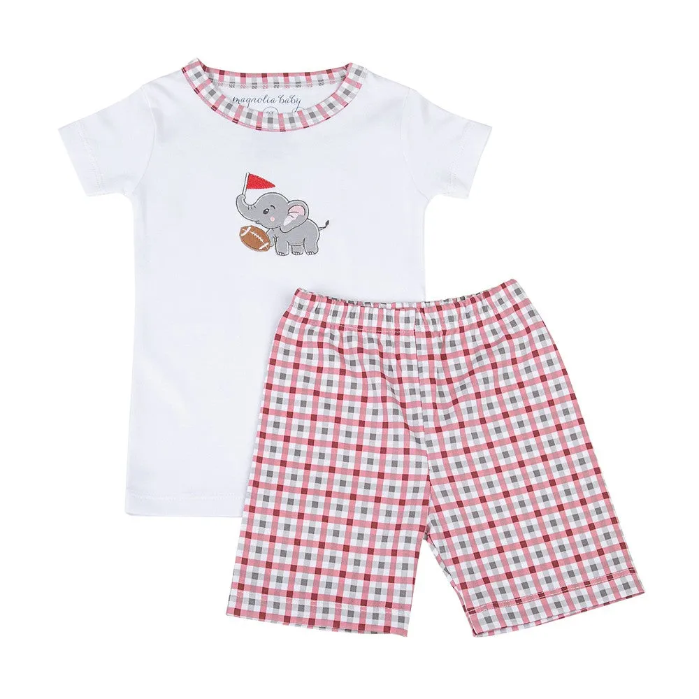 Magnolia Baby Alabama Crimson Tide Applique Short Pajamas