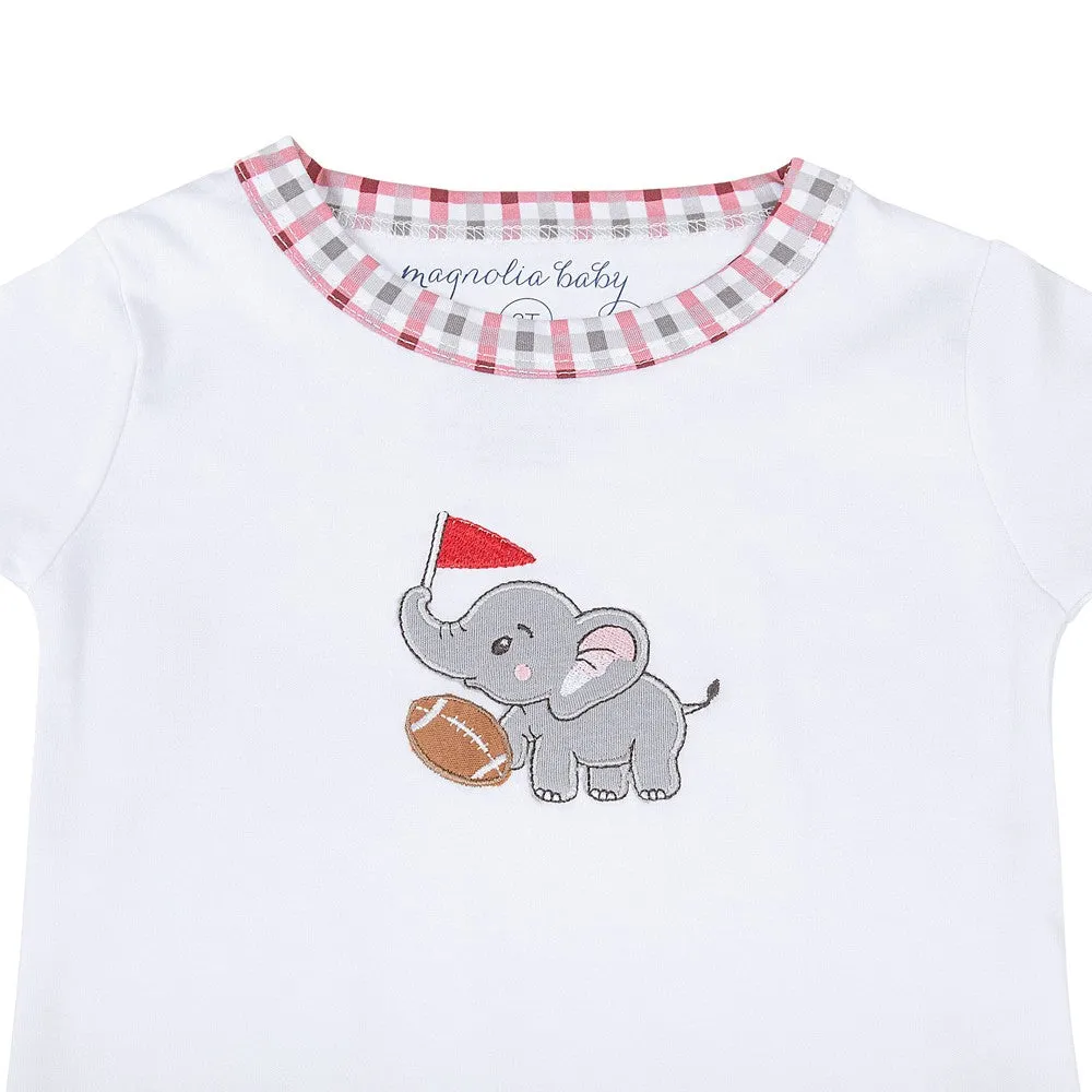 Magnolia Baby Alabama Crimson Tide Applique Short Pajamas