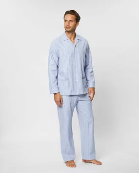 Men's Brushed Cotton Pajamas - Aviemore Stripe Men's Brushed Cotton Pajamas - Aviemore Stripe