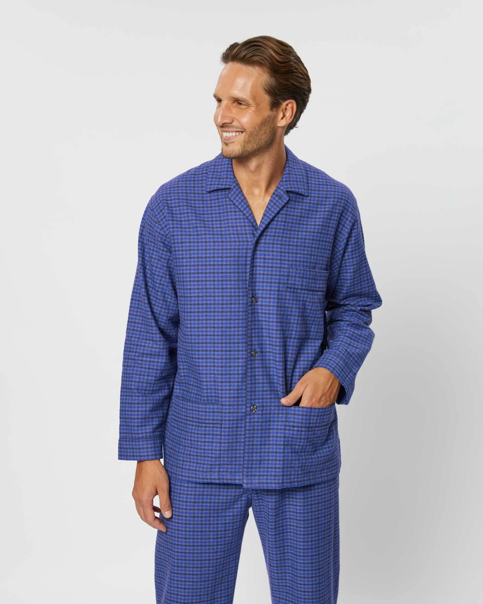 Men's Brushed Cotton Pajamas - Winsford Check