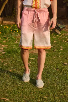 Men's Ombre Printed Shorts