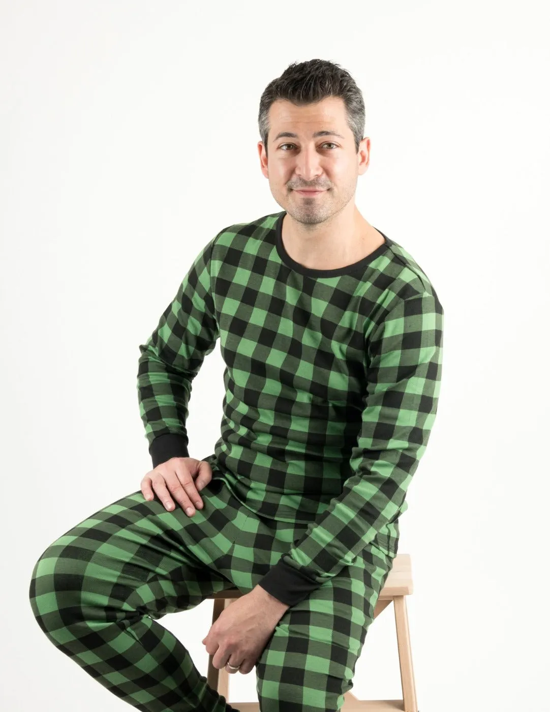 Men's Plaid Cotton Pajamas