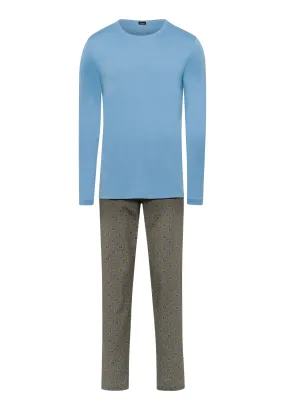 Night And Day Crew Neck Cotton Pajama Set | Antique Minimal 75111-2396