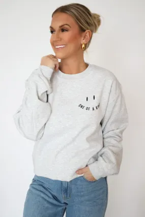 One Of A Kind Happy Face Sweatshirt (FINAL SALE)