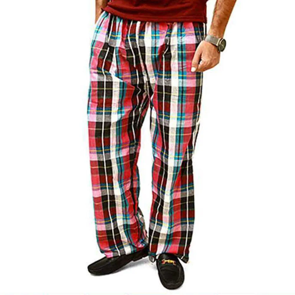 Pack Of 4 Men's Cotton Checked Pajamas